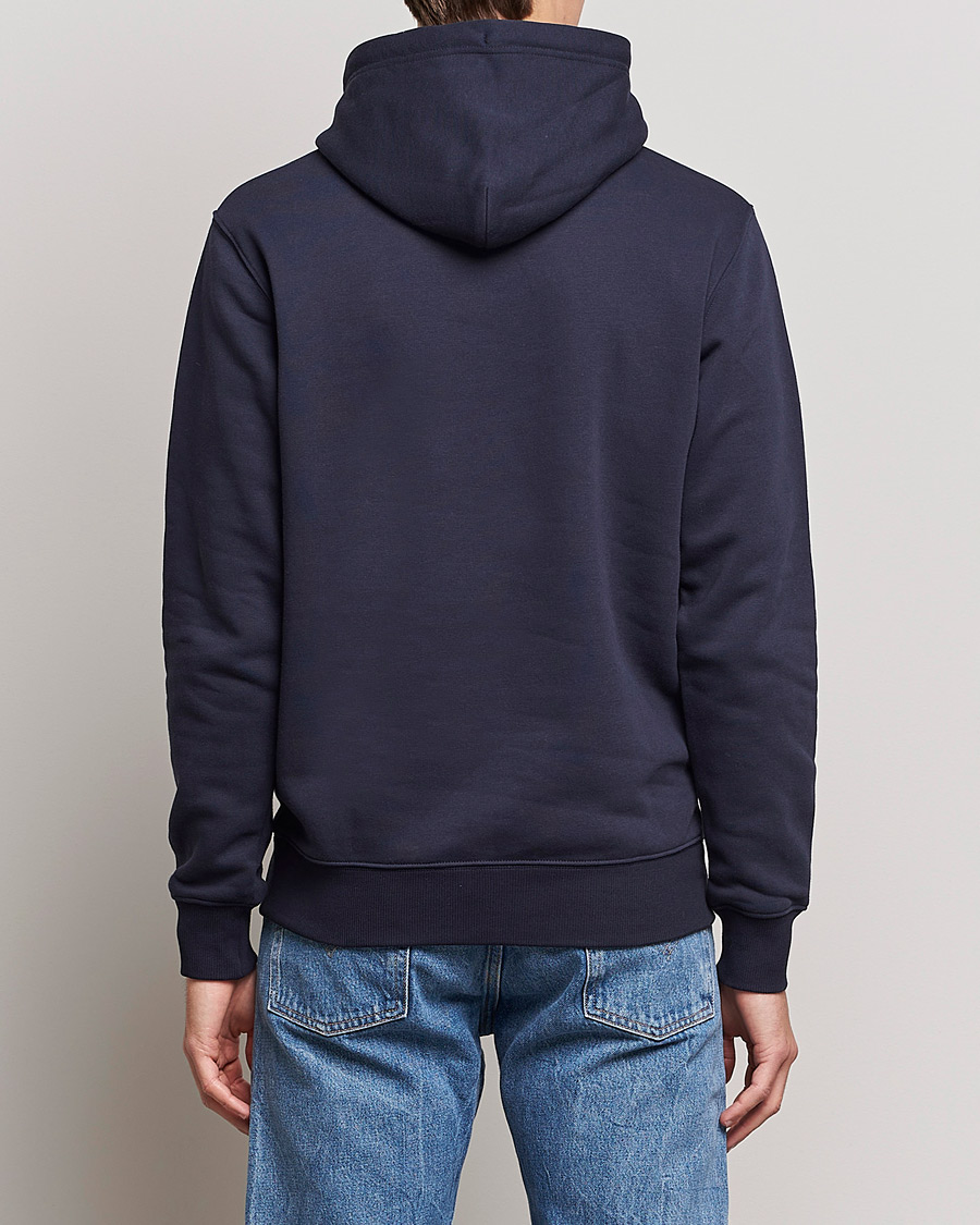 Uomini | Maglieria | GANT | Original Shield Logo Hoodie Evening Blue
