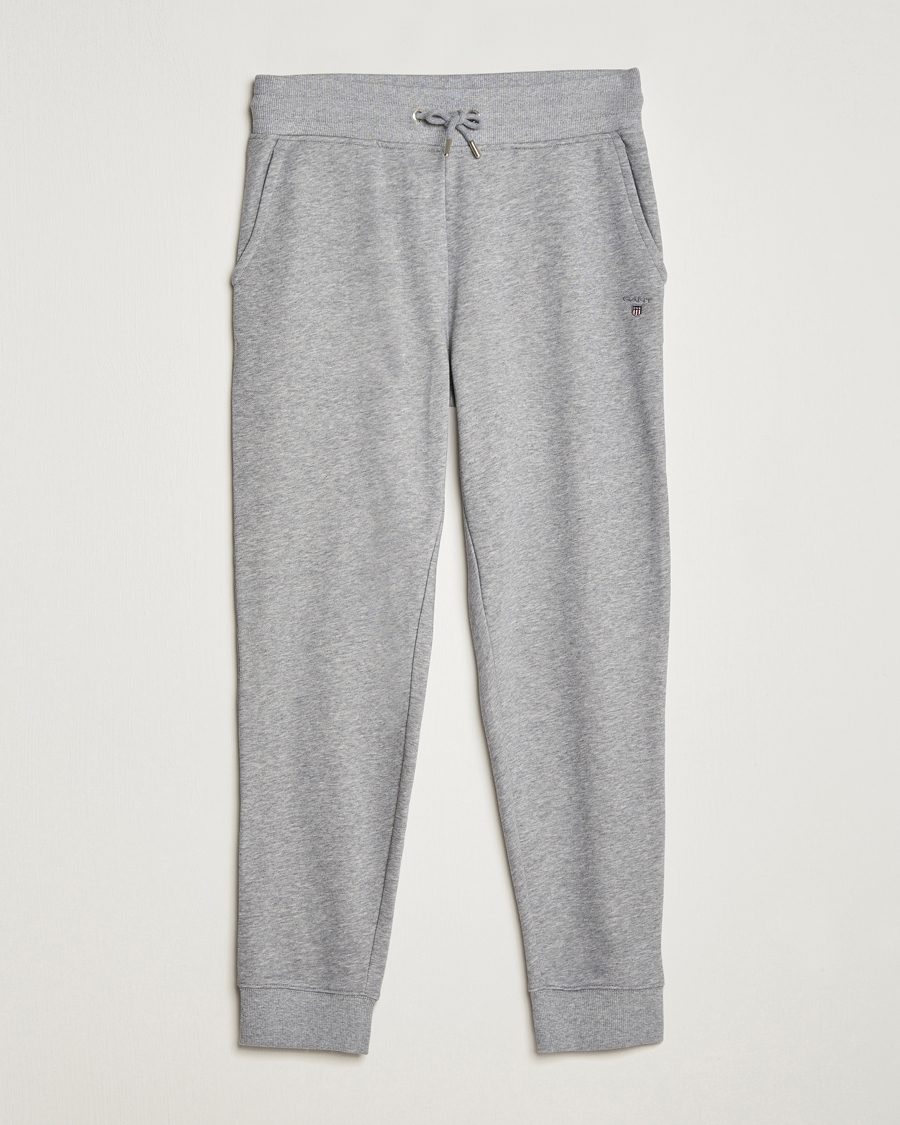 Uomini | Pantaloni | Gant | Original Sweatpants Grey Melange
