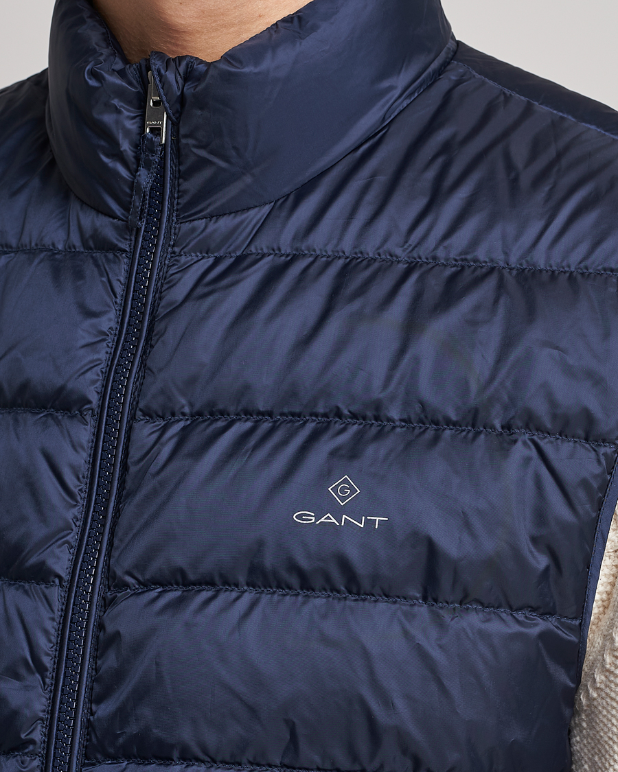 Uomini | Gilet | Gant | The Light Down Gilet Evening Blue