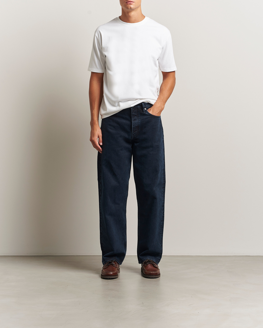 Uomini | T-shirt | Drake's | Short Sleeve Hiking T-Shirt White