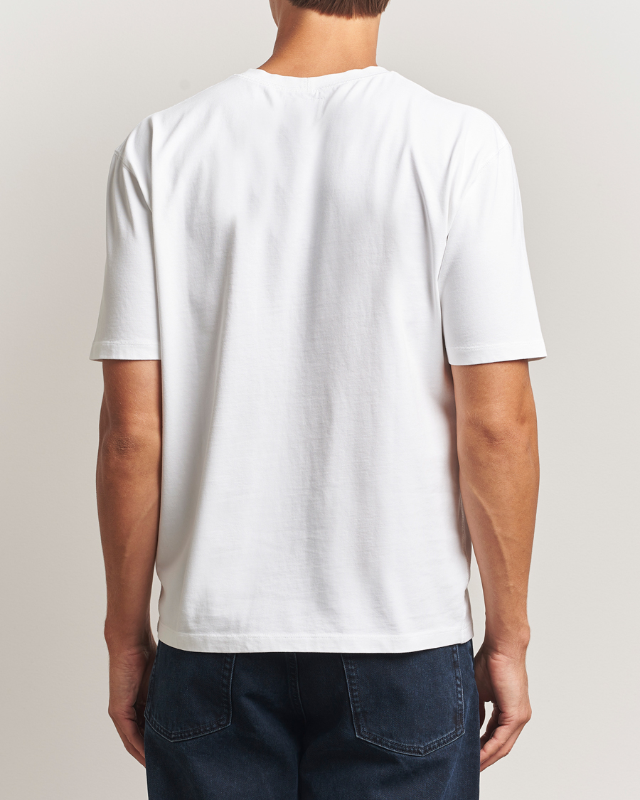 Uomini | T-shirt | Drake's | Short Sleeve Hiking T-Shirt White