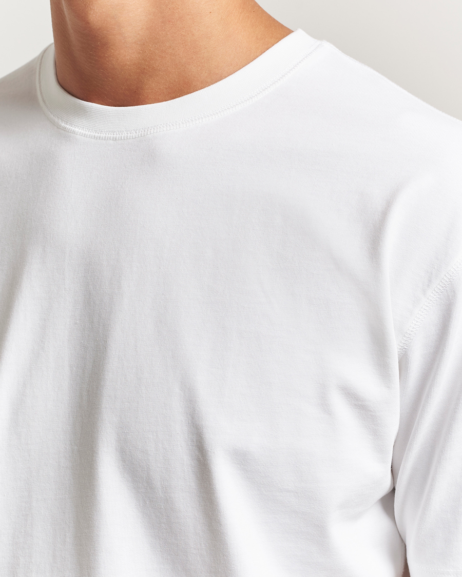 Uomini | T-shirt | Drake's | Short Sleeve Hiking T-Shirt White