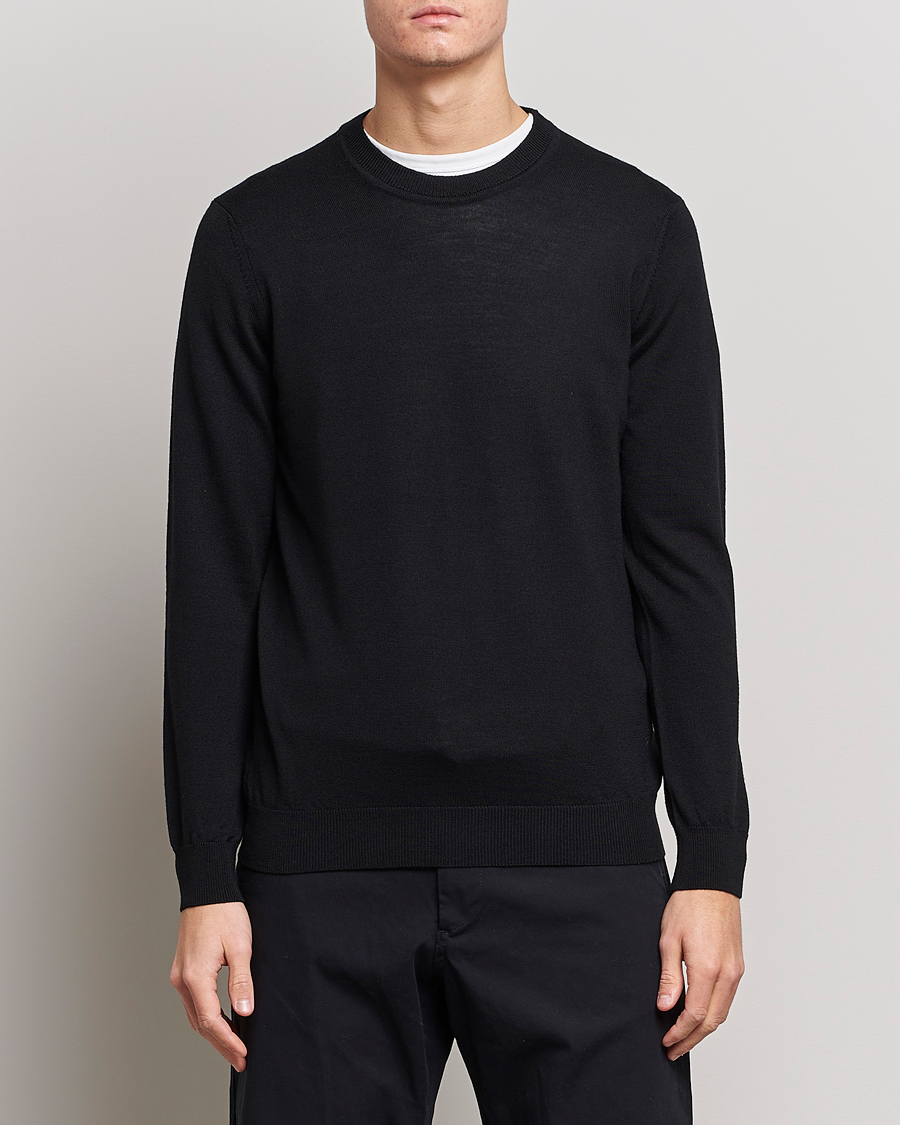 Uomini | Maglieria | NN07 | Ted Merino Crew Neck Pullover Black