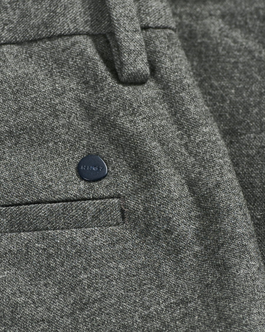 Uomini | Pantaloni | NN07 | Theo Regular Fit Brushed Cotton Chinos Grey