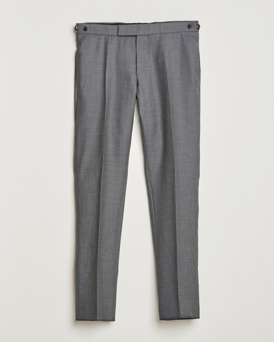 Uomini | Pantaloni | Thom Browne | Super 120s Wool Trousers Medium Grey