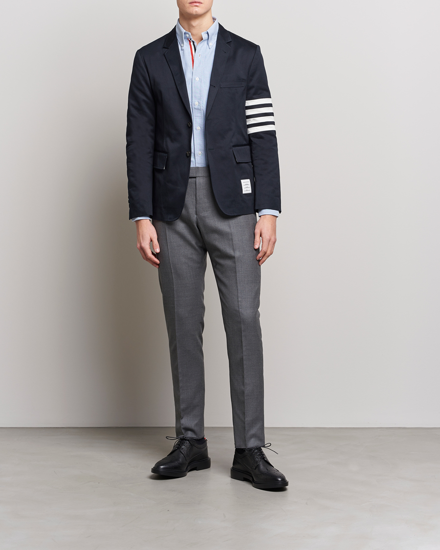Uomini | Pantaloni | Thom Browne | Super 120s Wool Trousers Medium Grey