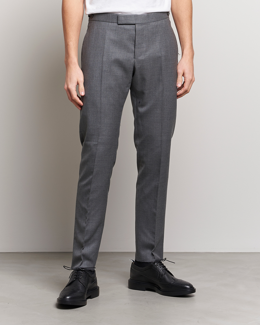 Uomini | Pantaloni | Thom Browne | Super 120s Wool Trousers Medium Grey