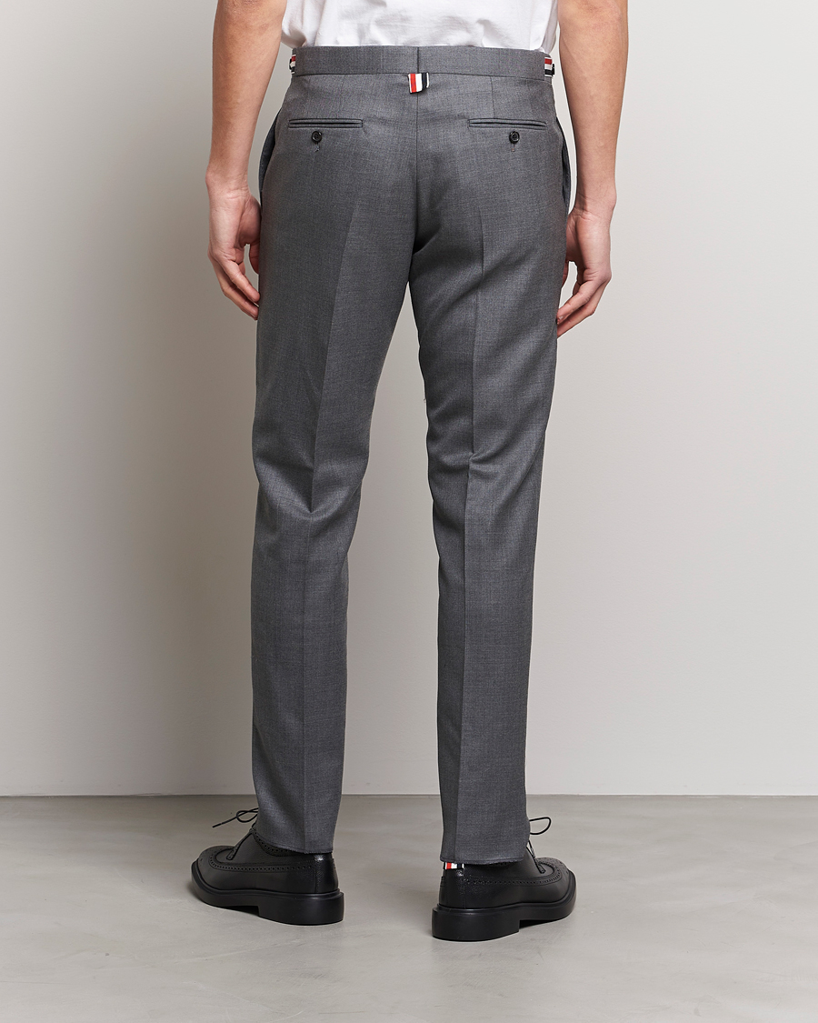 Uomini | Pantaloni | Thom Browne | Super 120s Wool Trousers Medium Grey