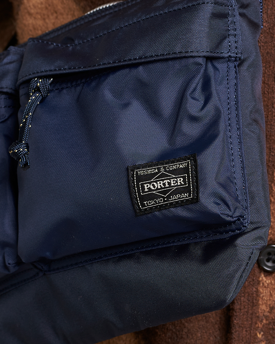 Uomini | Borse | Porter-Yoshida & Co. | Force Small Shoulder Bag Navy Blue