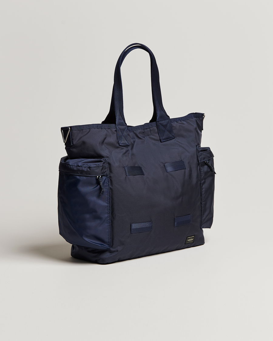 Uomini | Borse | Porter-Yoshida & Co. | Force 2Way Tote Bag Navy Blue