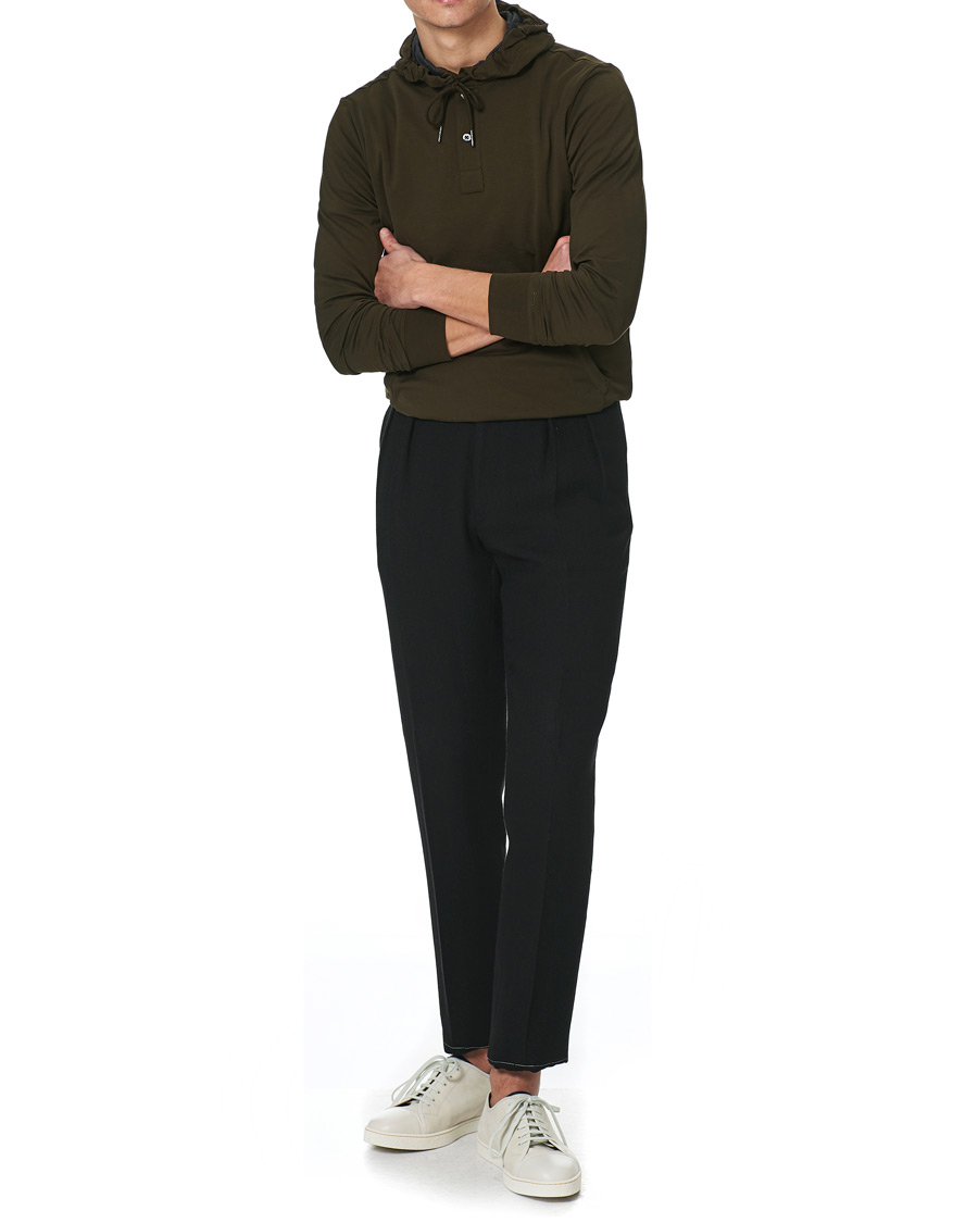 Uomini | Maglieria | Ralph Lauren Purple Label | Luxury Lisle Hoodie Inverness Loden