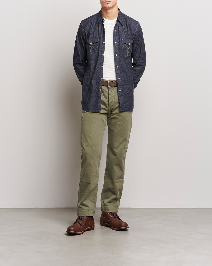 Uomini | Camicie | RRL | Buffalo Western Shirt Rinse