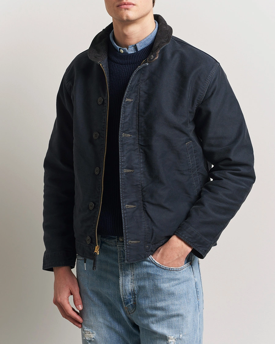 Uomini | Giacche | RRL | Bower Deck Jacket Dark Navy