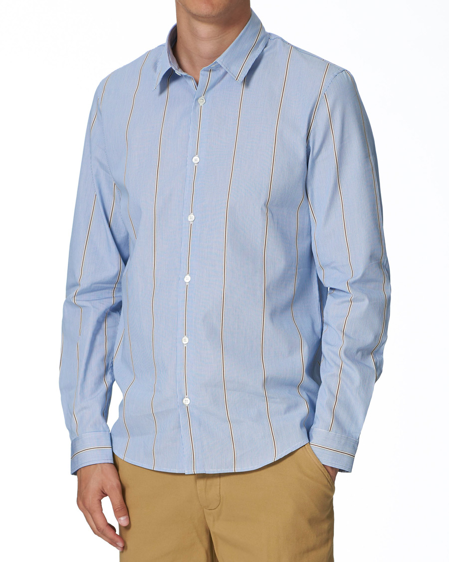Uomini | Camicie | A.P.C. | Anthony Striped Shirt Light Blue