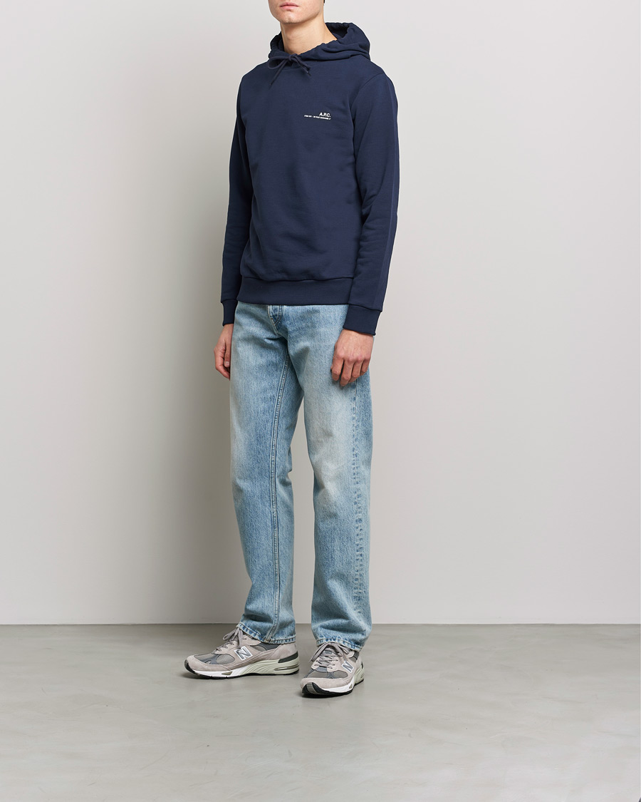 Uomini | Maglieria | A.P.C. | Item Hoodie Navy