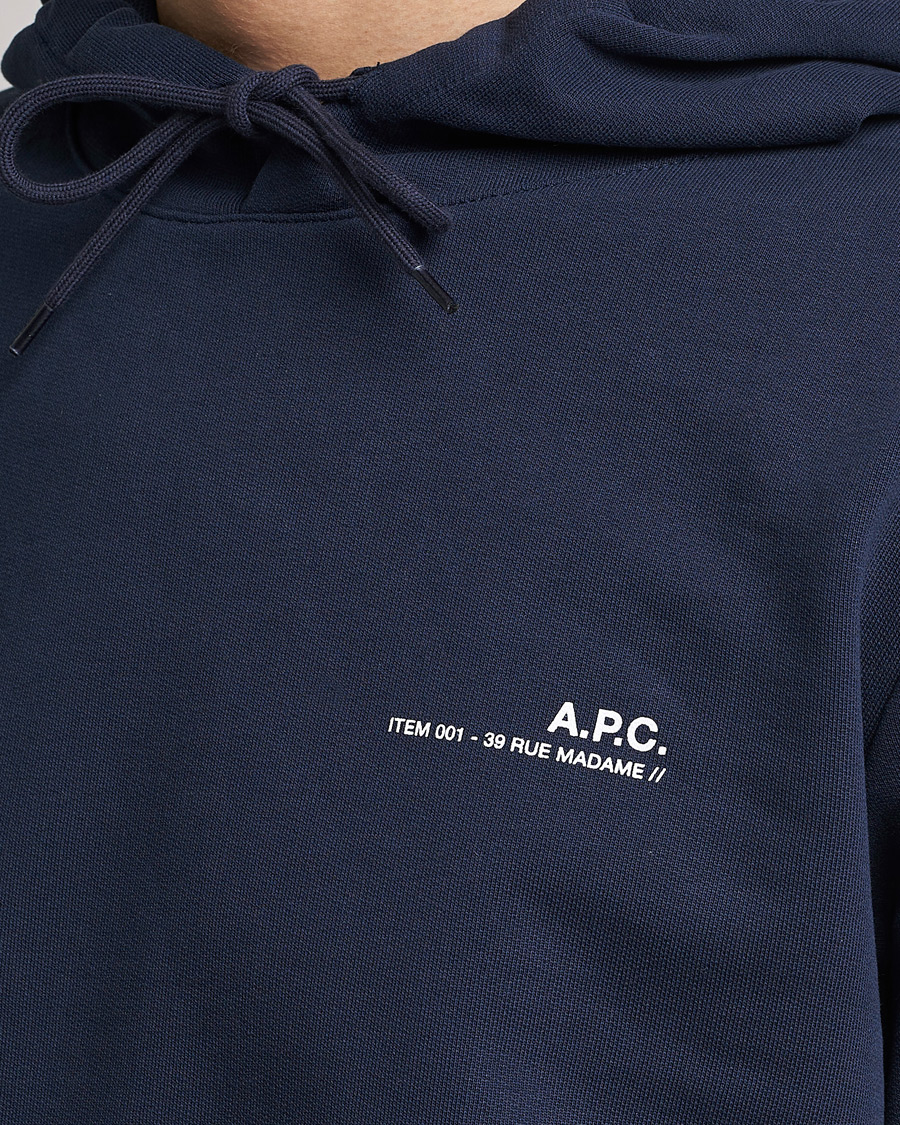 Uomini | Maglieria | A.P.C. | Item Hoodie Navy
