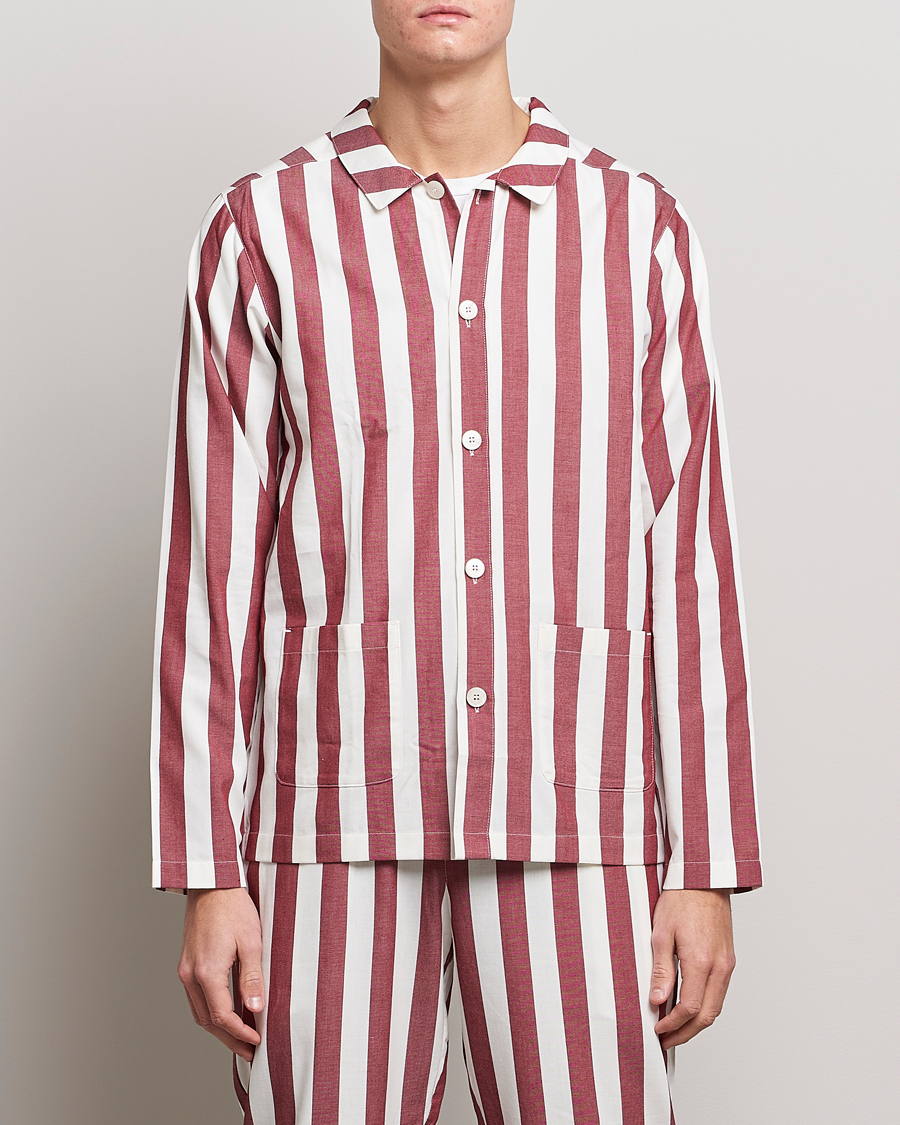 Uomini | Accappatoi & Pigiami | Nufferton | Uno Striped Pyjama Set Red/White
