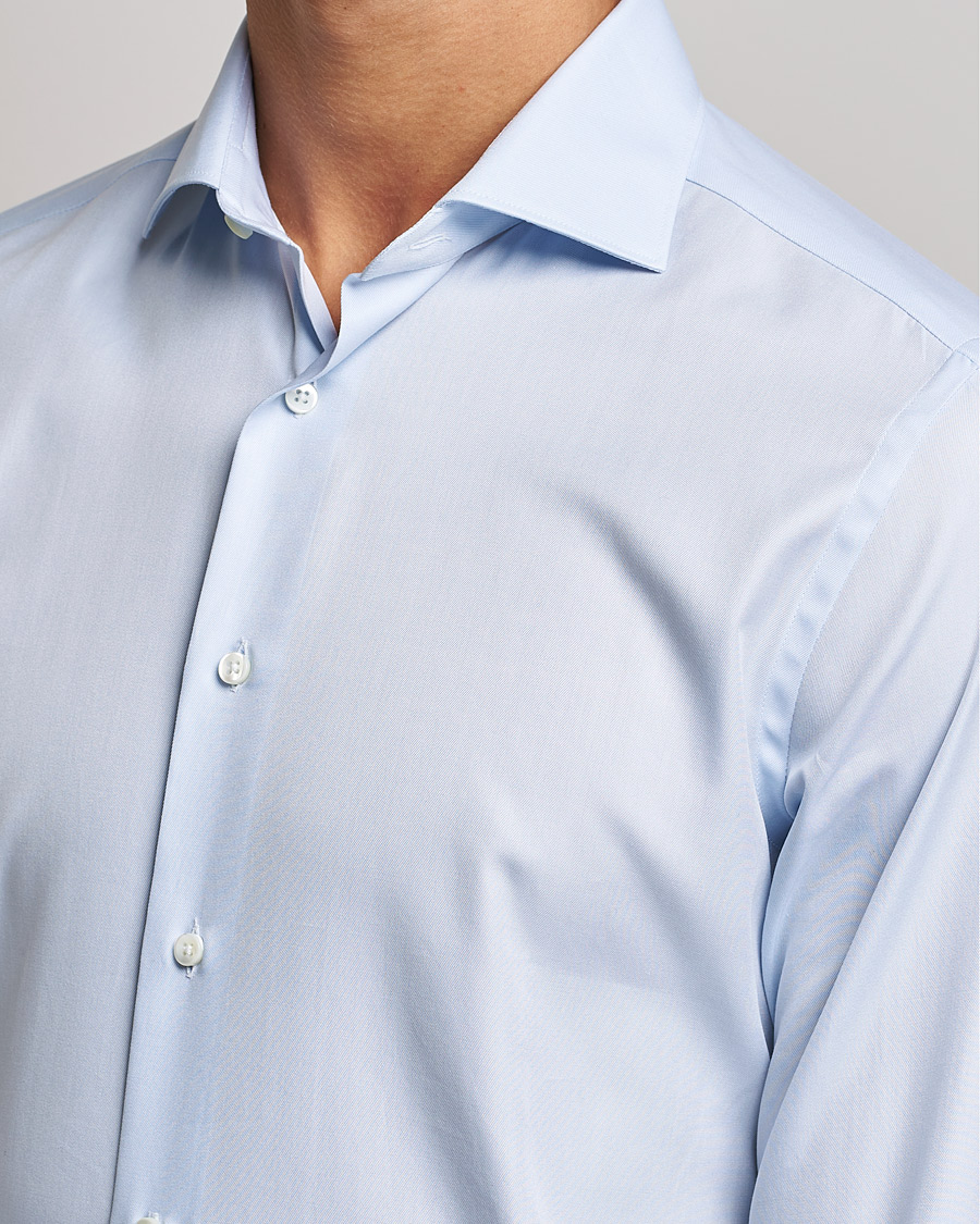 Uomini | Camicie | Canali | Slim Fit Cotton Shirt Light Blue