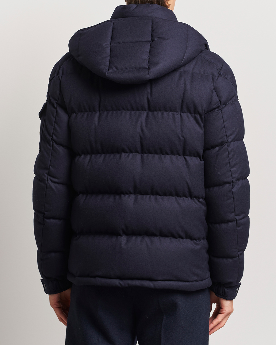 Uomini | Giacche | Moncler | Montgenevre Flannel Down Jacket Navy