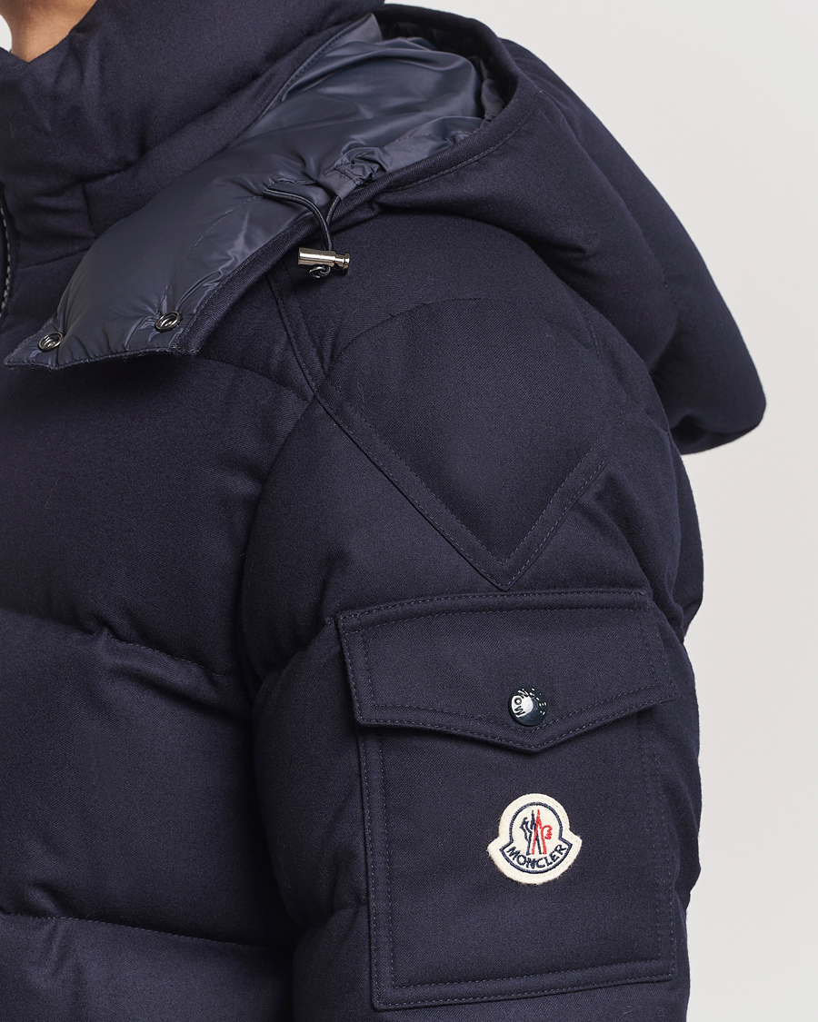 Uomini | Giacche | Moncler | Montgenevre Flannel Down Jacket Navy