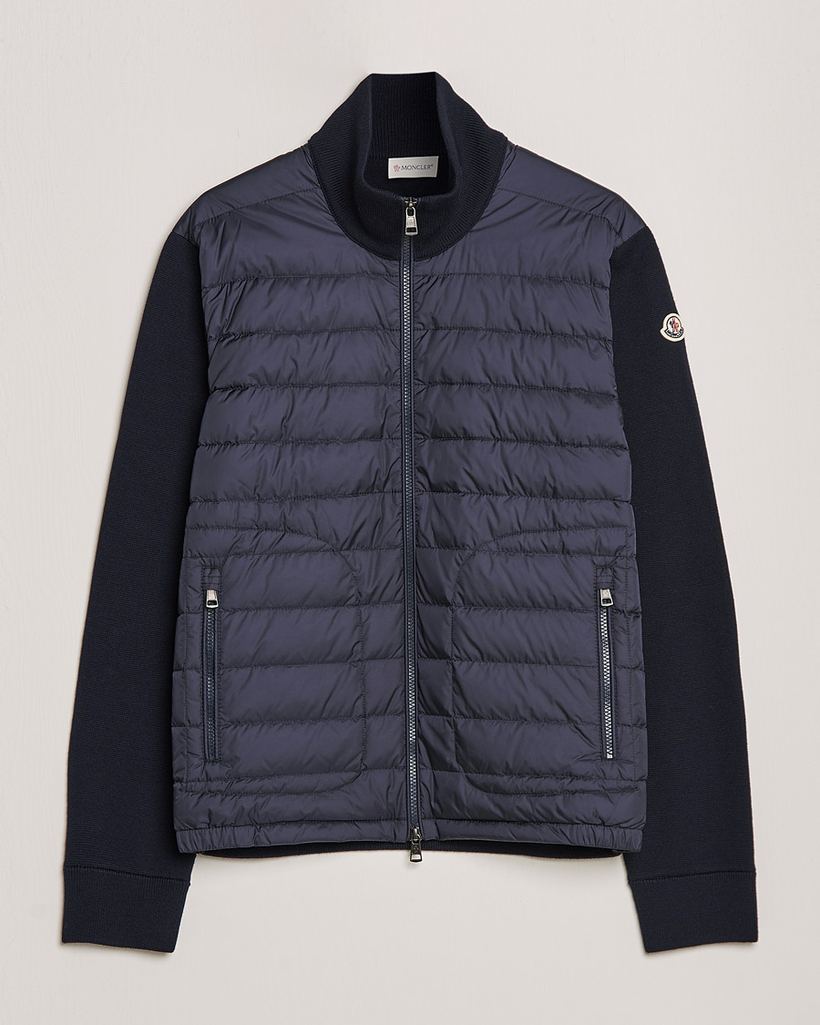 Uomini | Giacche | Moncler | Hybrid Zip Cardigan Navy