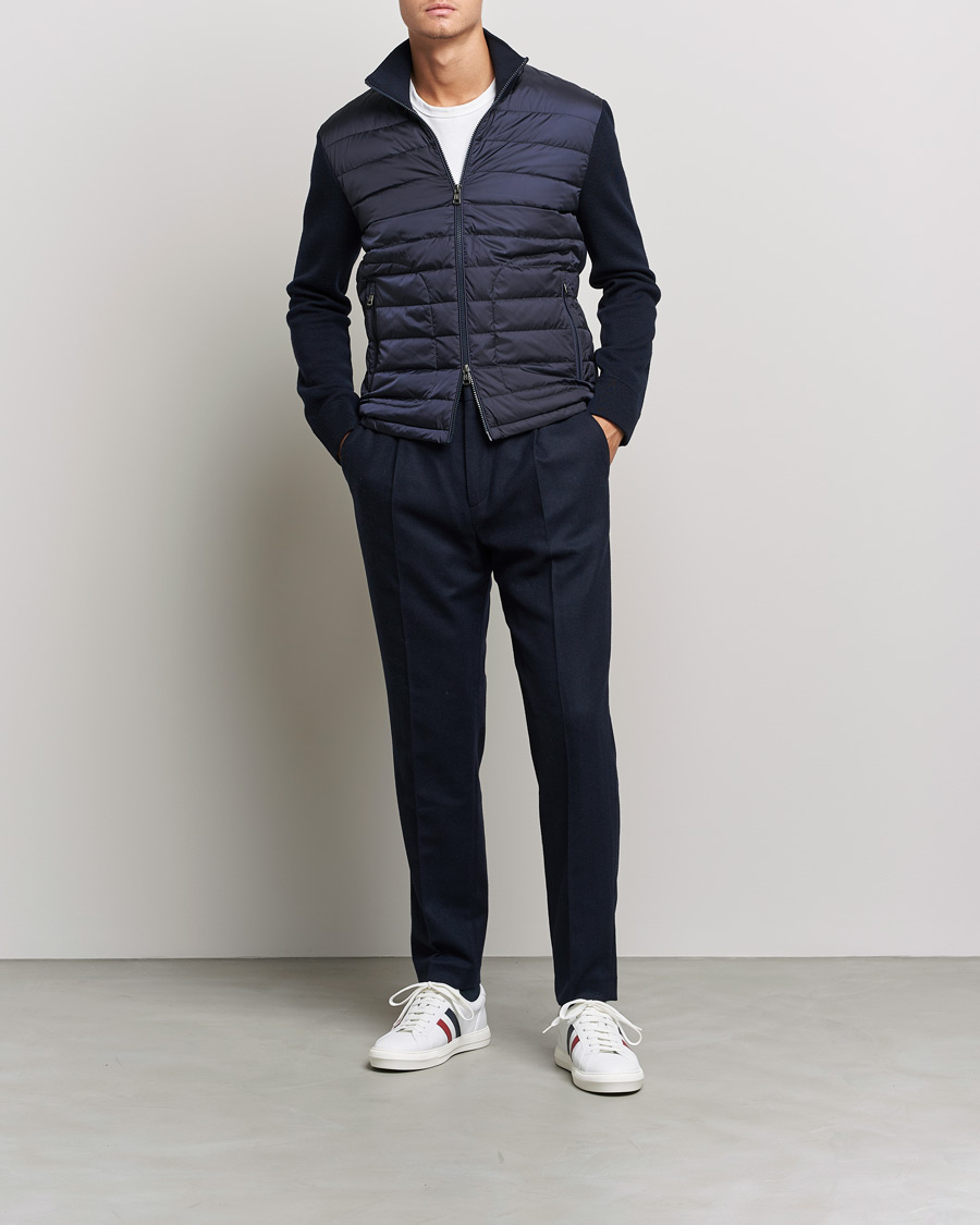 Uomini | Giacche | Moncler | Hybrid Zip Cardigan Navy