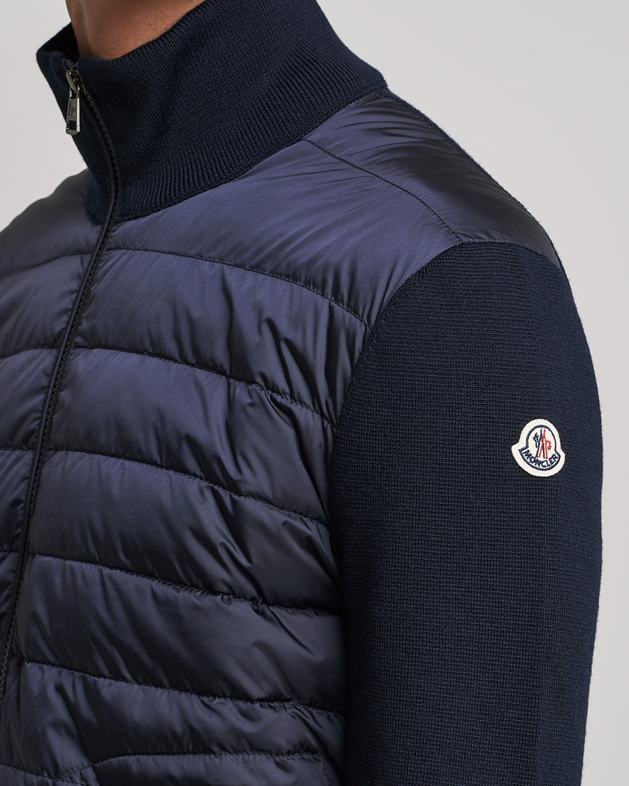 Uomini | Giacche | Moncler | Hybrid Zip Cardigan Navy