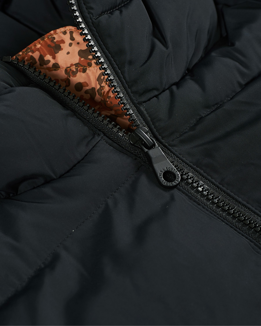 Uomini | Giacche | Lyle & Scott | Earth Print Padded Jacket Jet Black