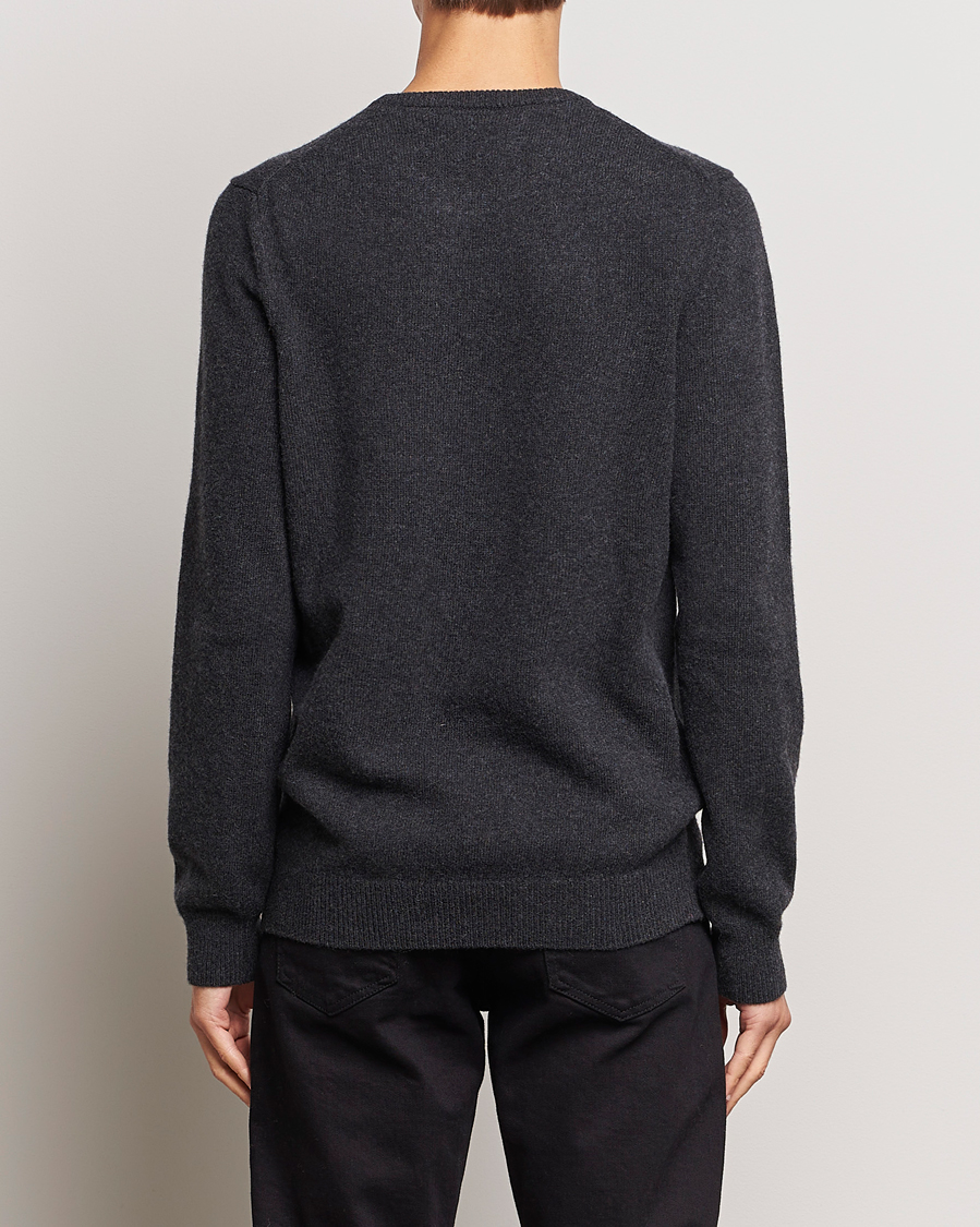 Uomini | Maglieria | Lyle & Scott | Lambswool Crew Neck Pullover Charcoal Marl