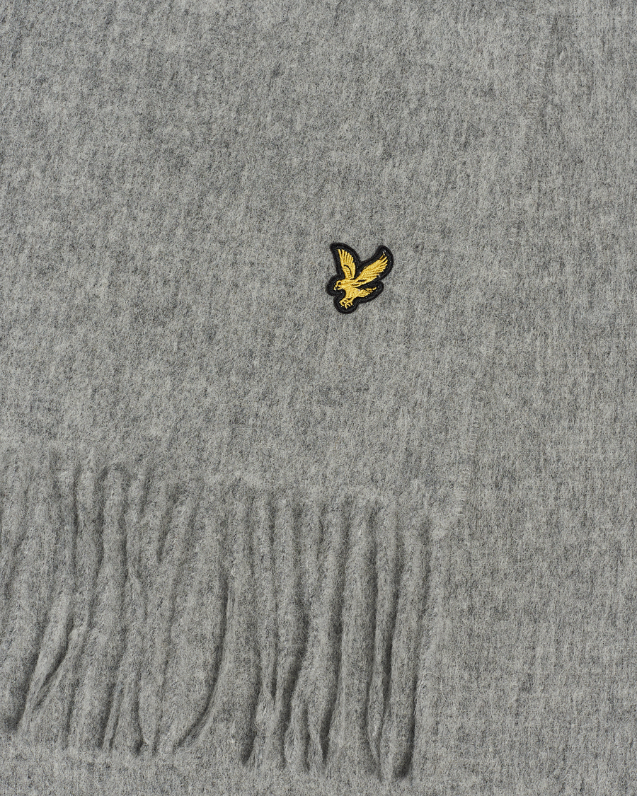 Uomini | Lyle & Scott Lambswool Scarf Mid Grey Marl | Lyle & Scott | Lambswool Scarf Mid Grey Marl