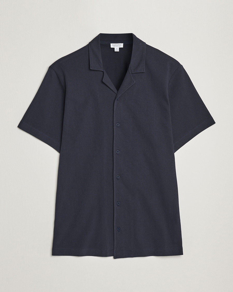 Uomini | Camicie | Sunspel | Riviera Resort Shirt Navy