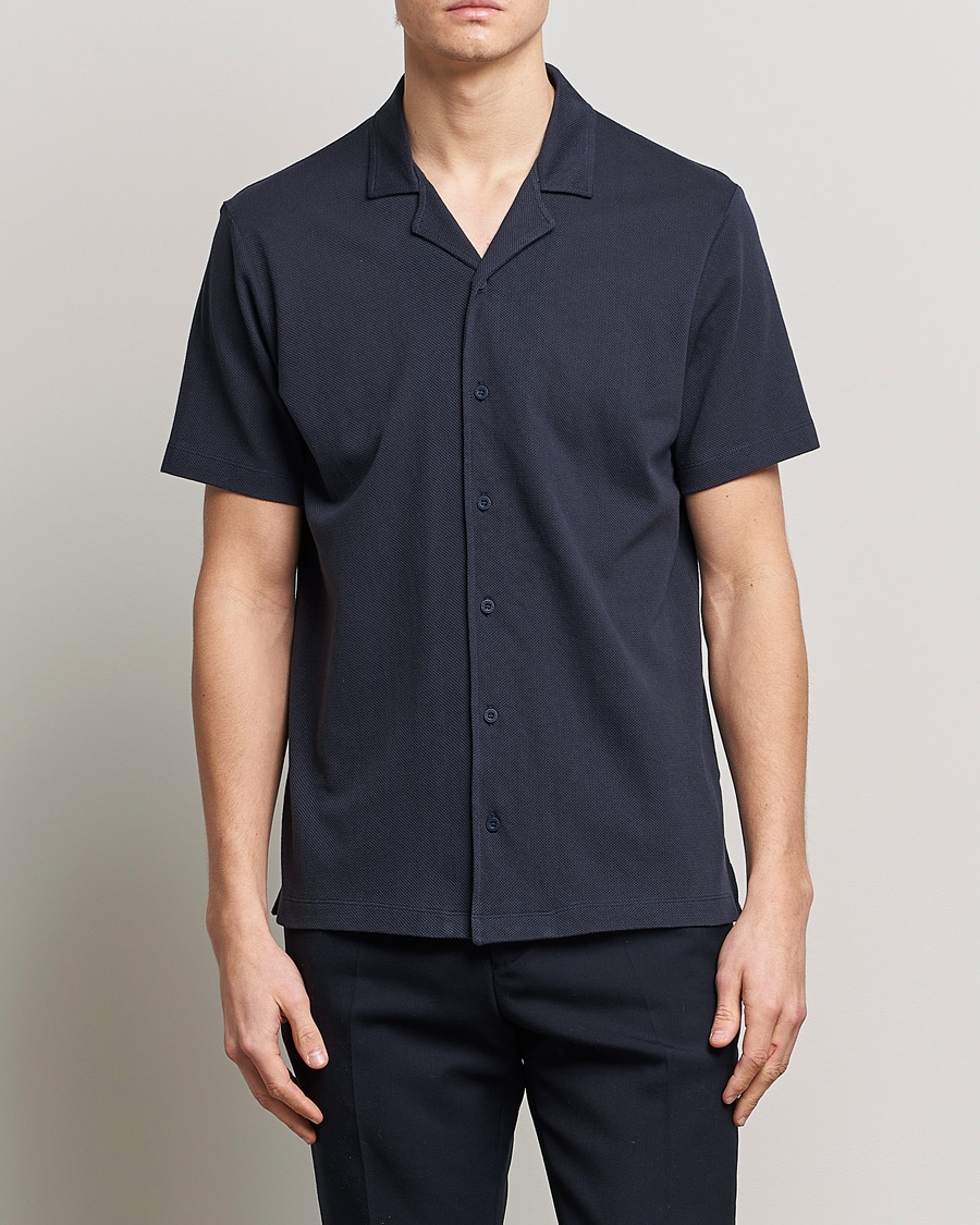 Uomini | Camicie | Sunspel | Riviera Resort Shirt Navy