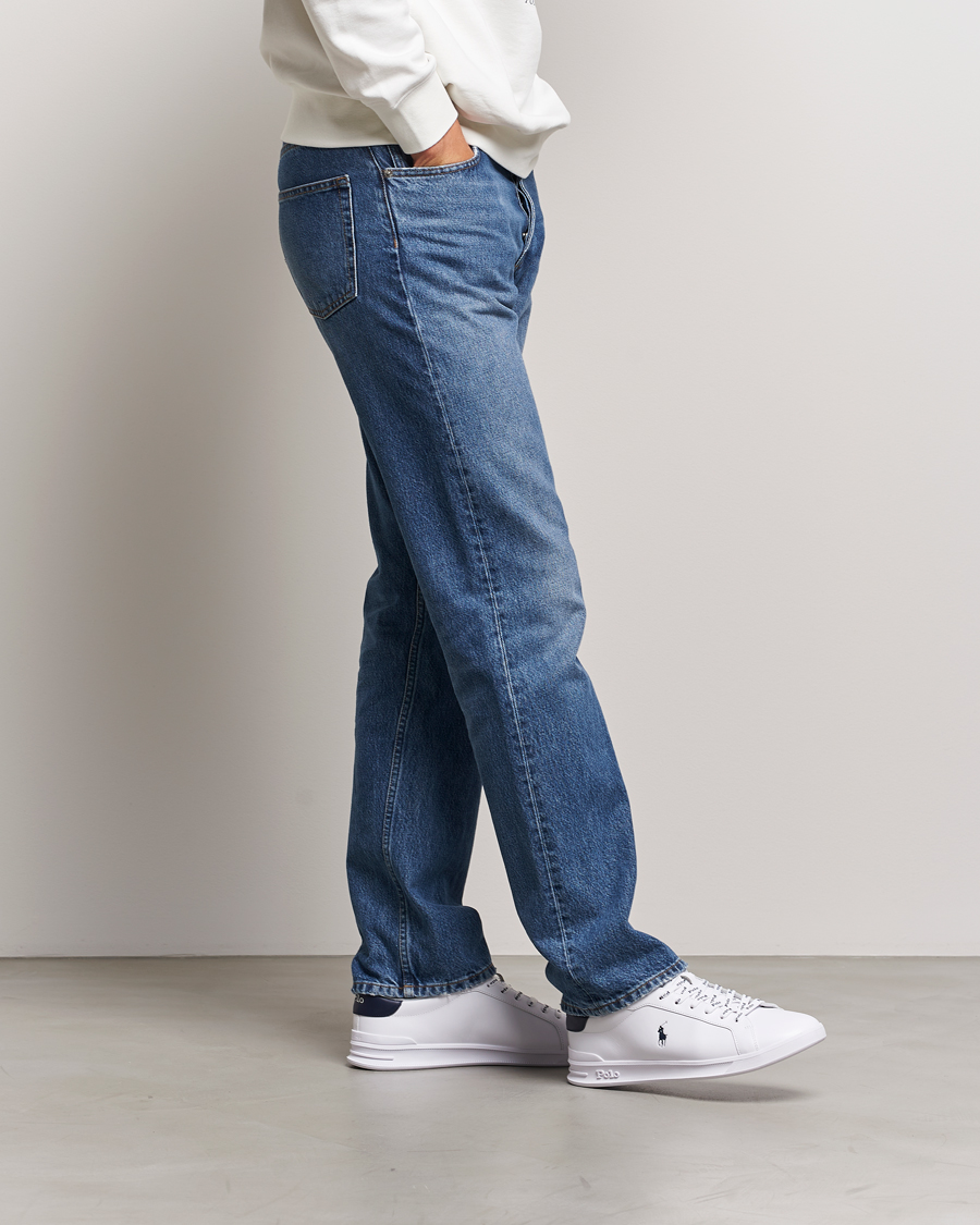 Uomini | Sneakers | Polo Ralph Lauren | Heritage Court Sneakers White/Newport Navy