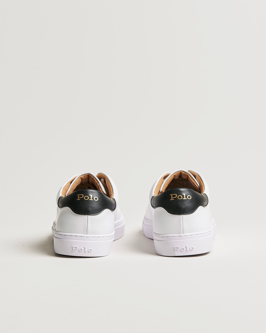 Uomini | Polo Ralph Lauren Jermain II Sneaker Black Heel White | Polo Ralph Lauren | Jermain II Sneaker Black Heel White