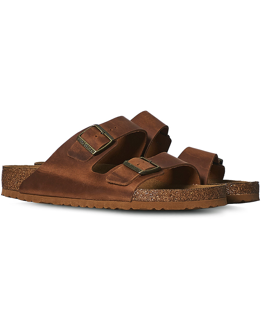 Uomini | BIRKENSTOCK Arizona Soft Footbed Cognac Oiled Leather | BIRKENSTOCK | Arizona Soft Footbed Cognac Oiled Leather