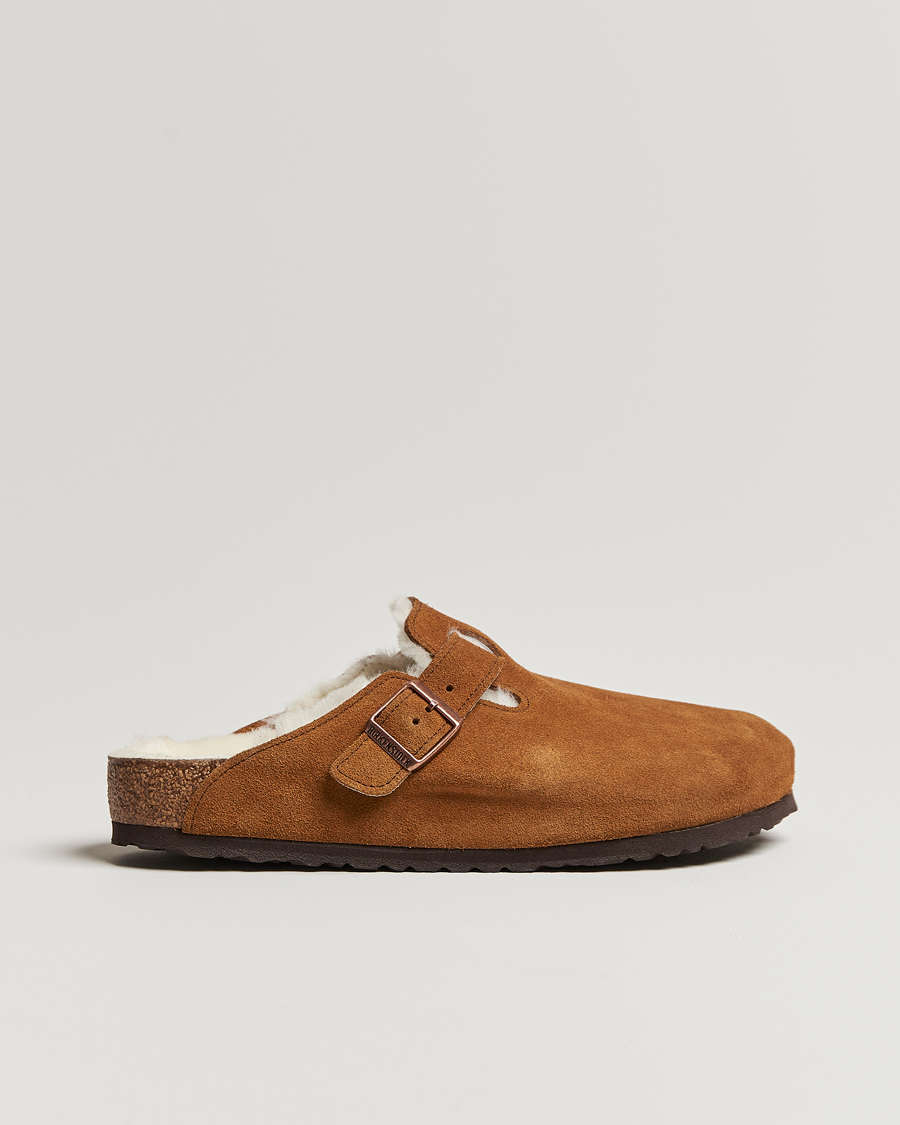 Uomini | BIRKENSTOCK Boston Shearling Mink Suede | BIRKENSTOCK | Boston Shearling Mink Suede