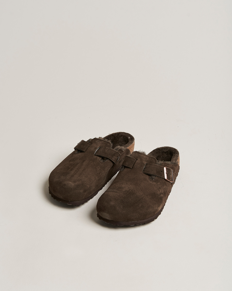 Uomini | BIRKENSTOCK Boston Shearling Mocca Suede 40 | BIRKENSTOCK | Boston Shearling Mocca Suede 40