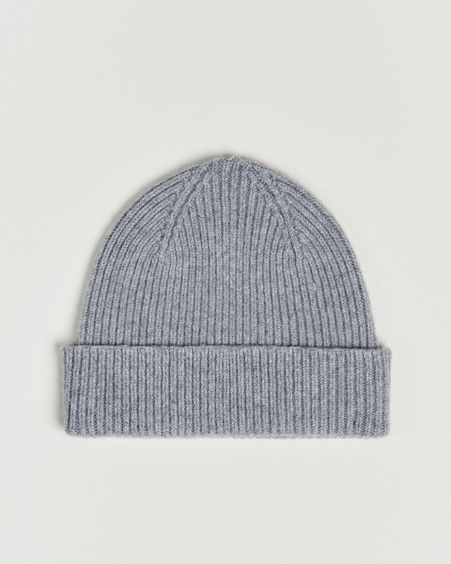 Uomini | Berretti | Le Bonnet | Lambswool/Caregora Beanie Smoke