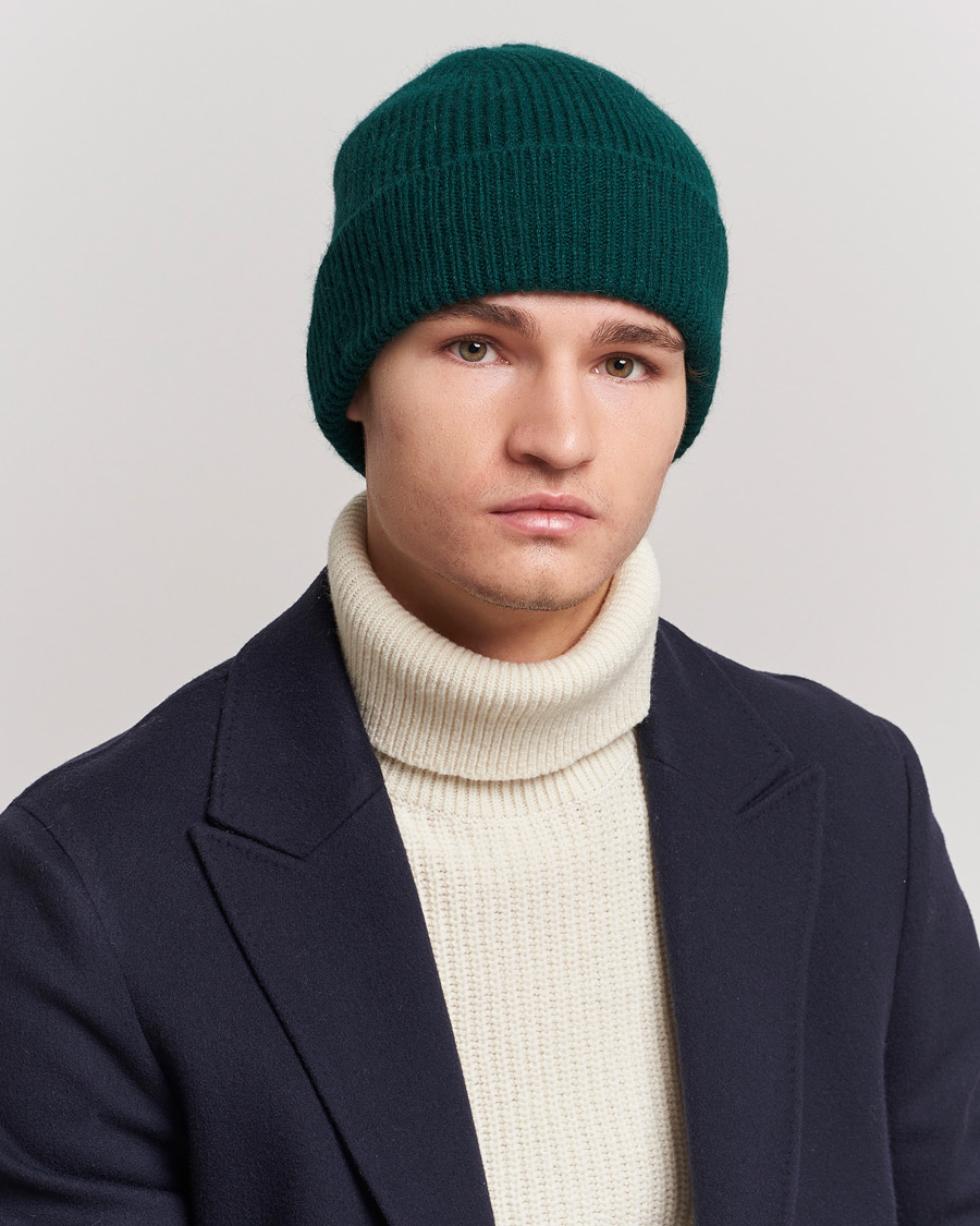 Uomini | Berretti | Le Bonnet | Lambswool/Caregora Beanie Moss