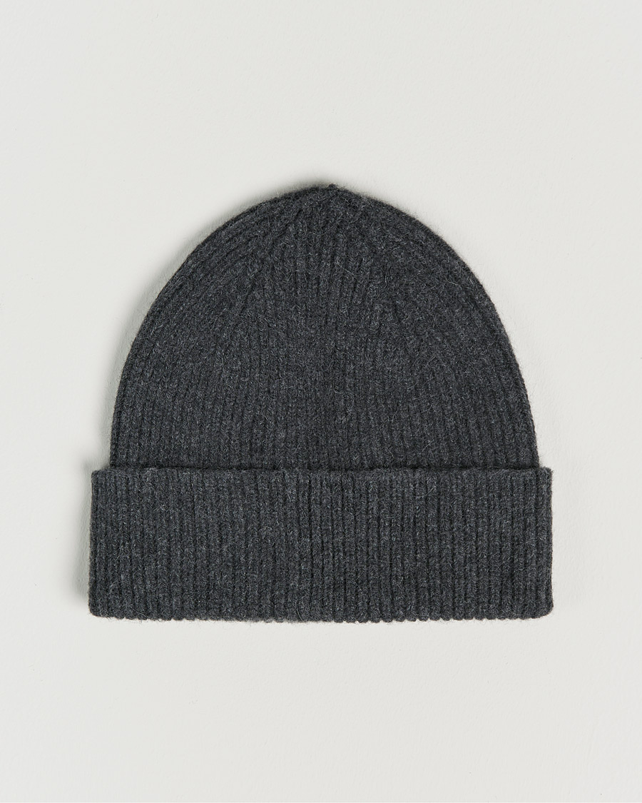 Uomini | Berretti | Le Bonnet | Lambswool/Caregora Beanie Graphite