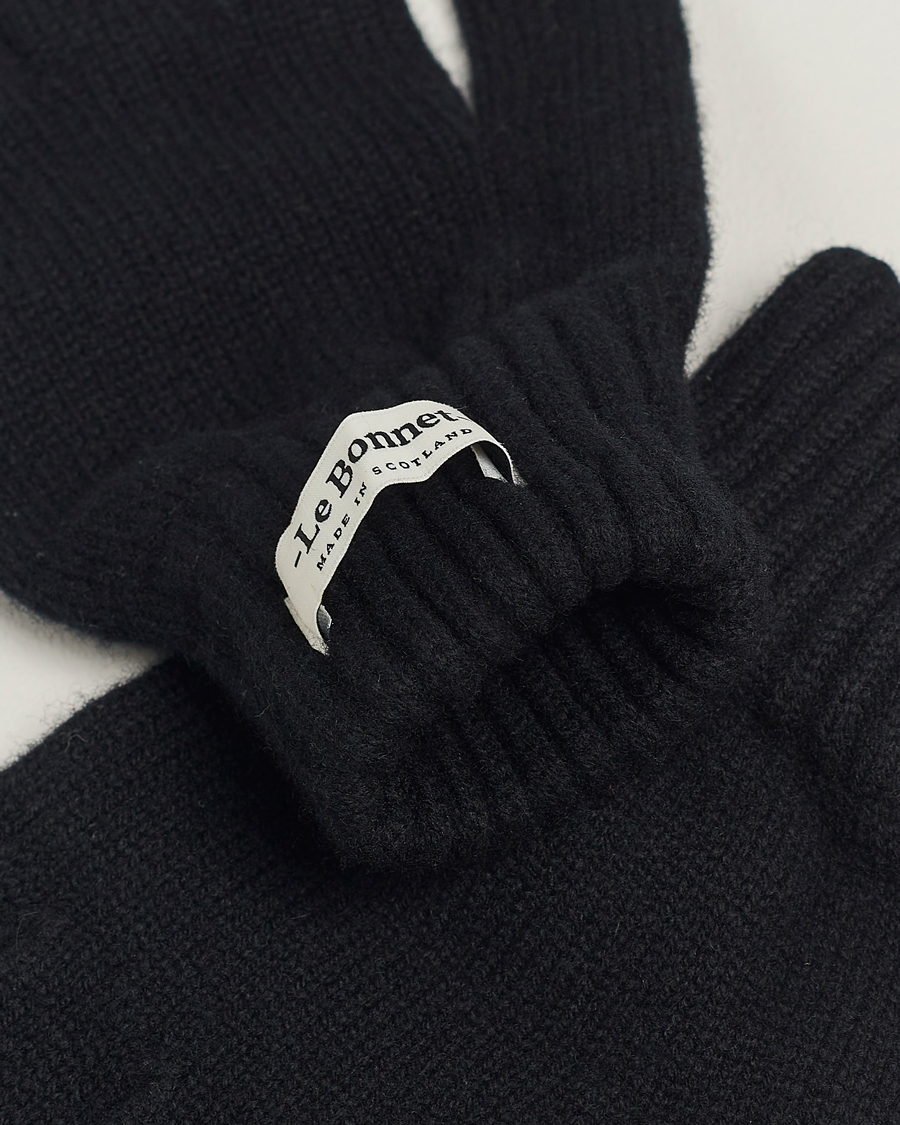 Uomini | Guanti | Le Bonnet | Merino Wool Gloves Onyx
