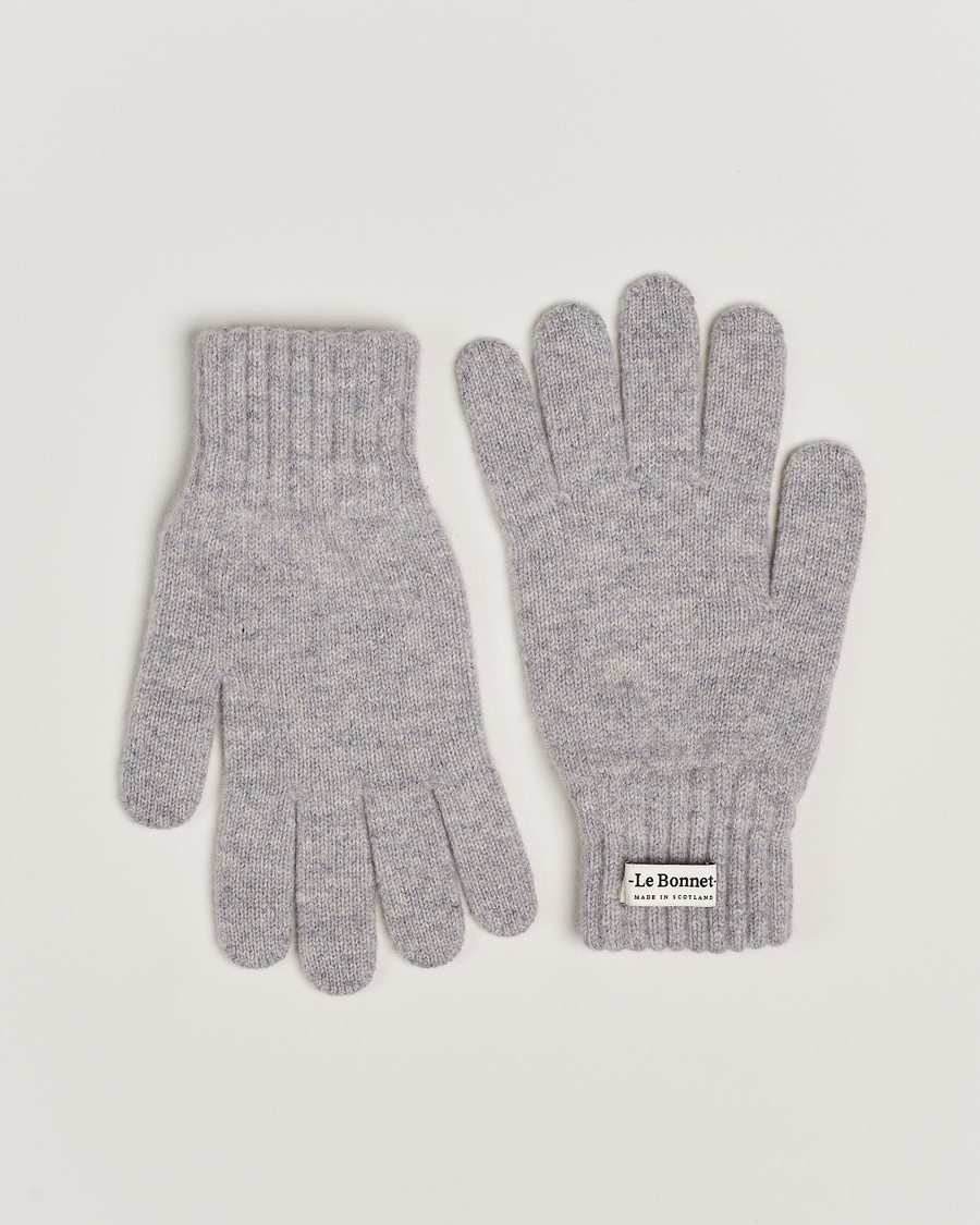 Uomini | Le Bonnet Merino Wool Gloves Smoke | Le Bonnet | Merino Wool Gloves Smoke