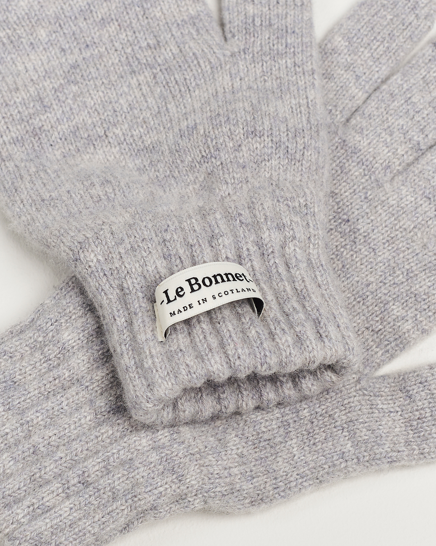 Uomini | Le Bonnet Merino Wool Gloves Smoke | Le Bonnet | Merino Wool Gloves Smoke