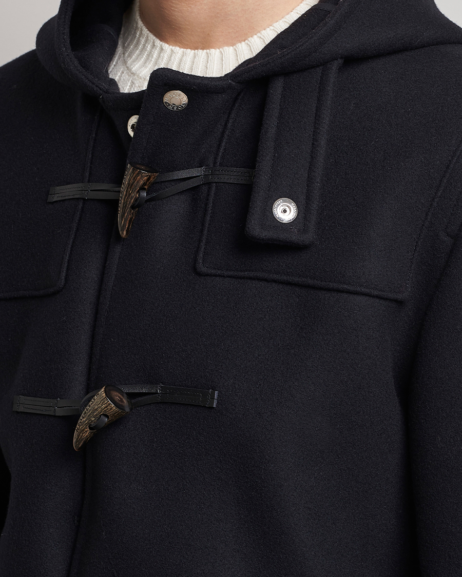 Uomini | Giacche | Mackintosh | Weir Wool Hooded Duffle Navy