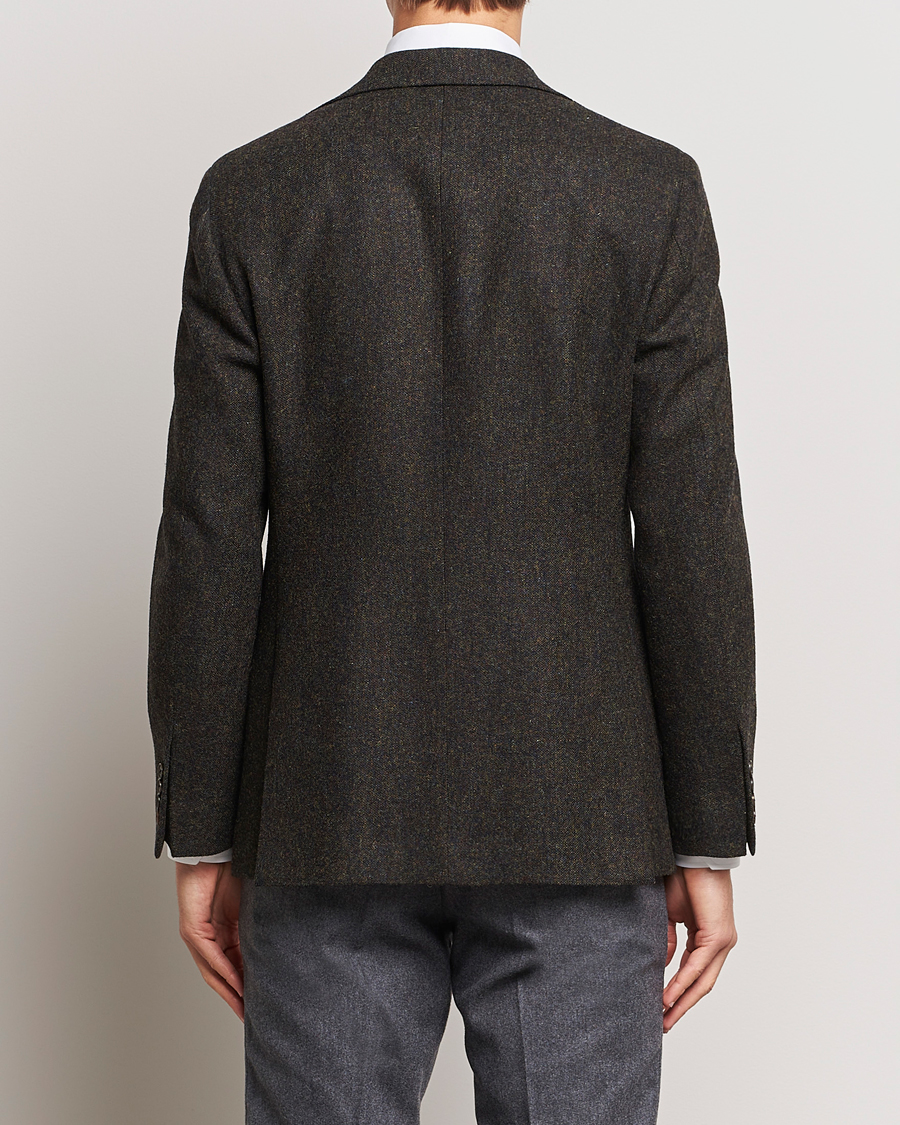 Uomini | Blazers | Walker Slater | Edward Wool Donegal Blazer Dark Brown