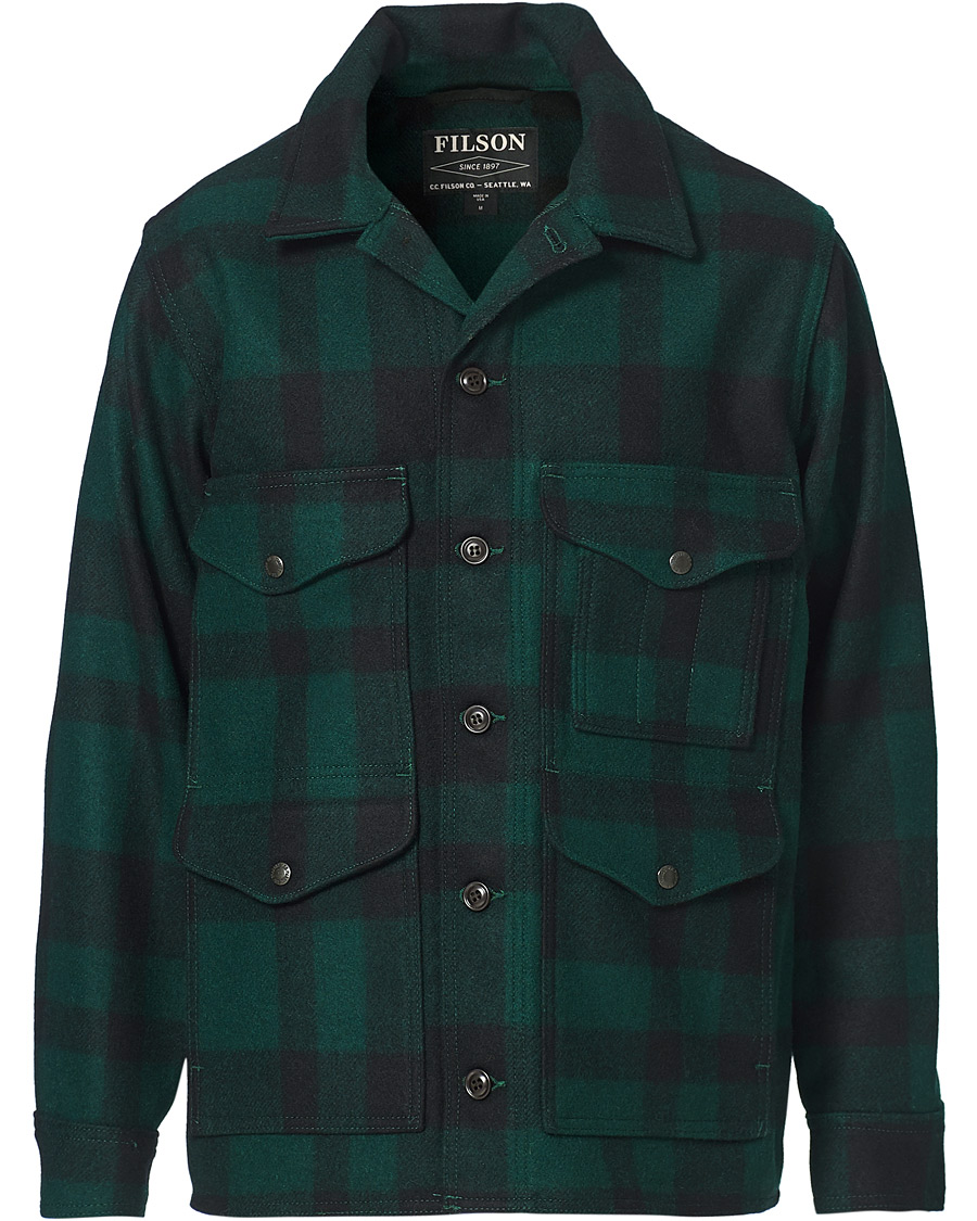 Uomini | Giacche | Filson | Mackinaw Cruiser Shirt Jacket Green/Black