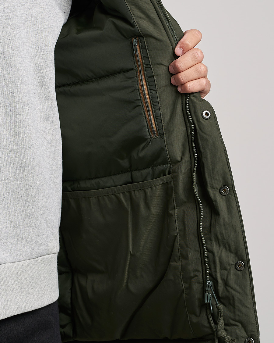 Uomini | Giacche | Fred Perry | Padded Zip Through Parka Hunting Green