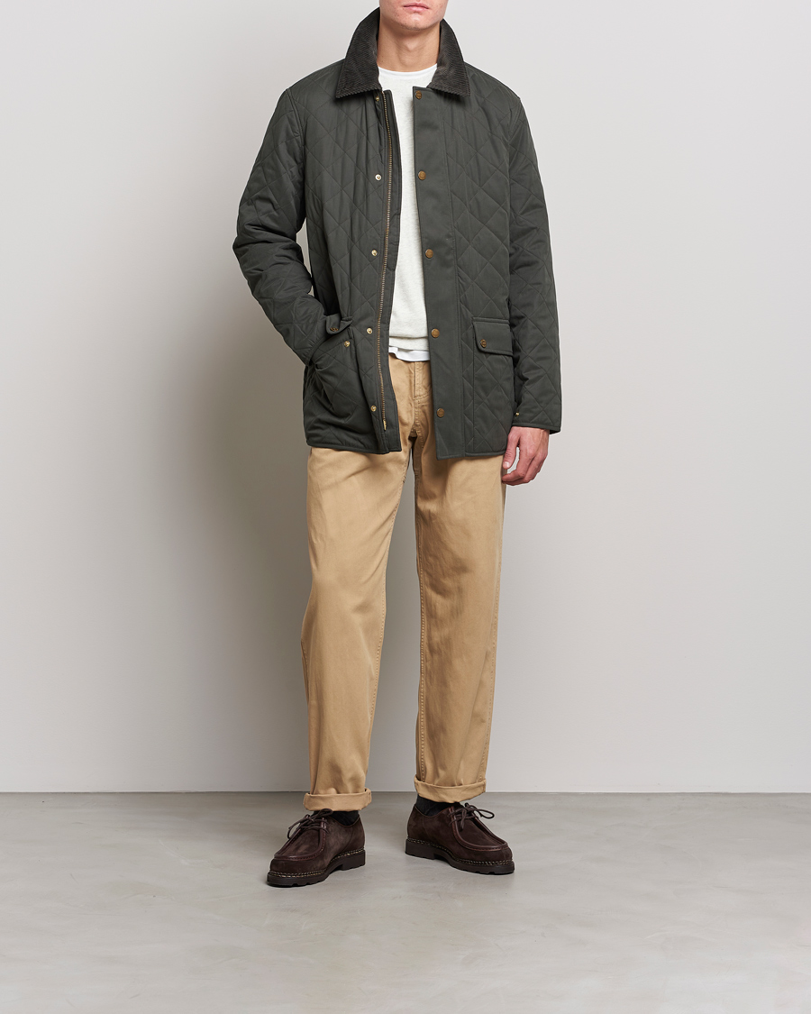 Uomini | Giacche | Morris | Barrow Hill Quilted Jacket Olive