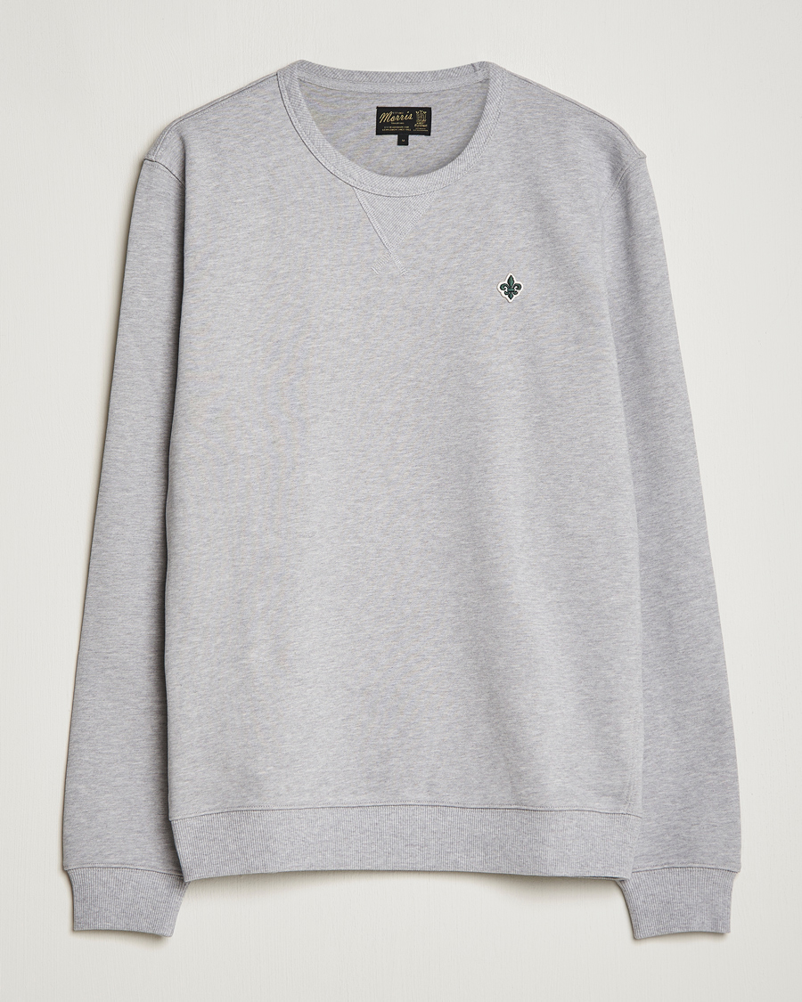Uomini | Maglieria | Morris | Lily Sweatshirt Light Grey Melange