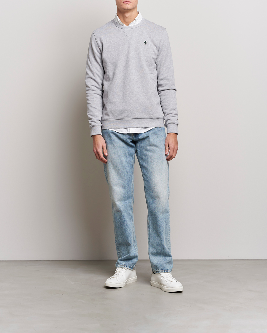 Uomini | Maglieria | Morris | Lily Sweatshirt Light Grey Melange